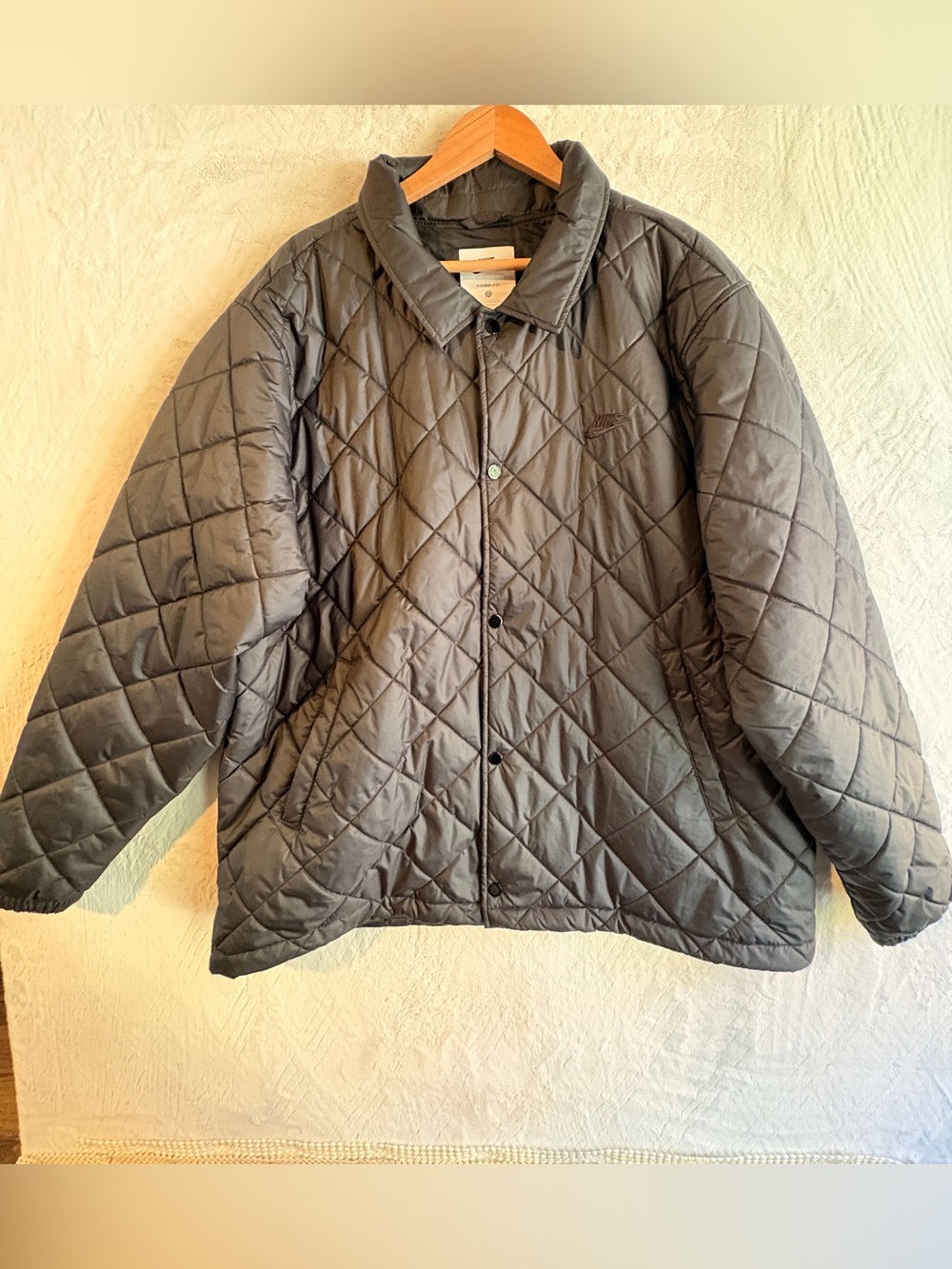 Nike Quilted Black Diamond Puffer Jacket